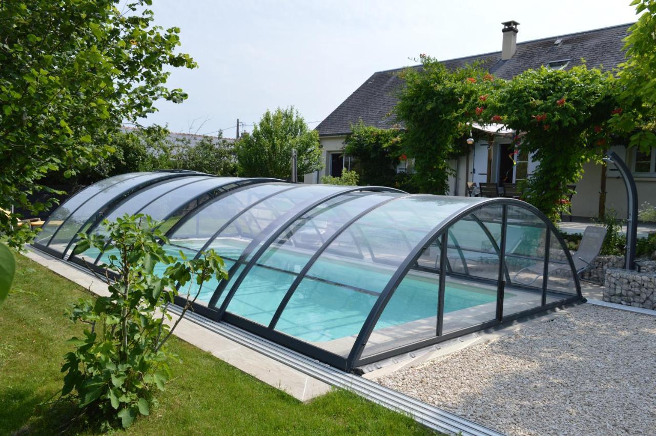 Au Coeur Du Bien Etre, Chambre D'Hotes Avec Piscine Chauffee Et Couverte, Spa, Sauna, Massages Monteaux Exterior foto